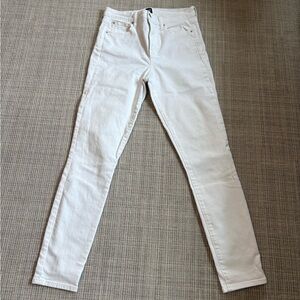 GAP Denim White True Skinny Jeans | Size 10 / 30T | Clean Classic Fit